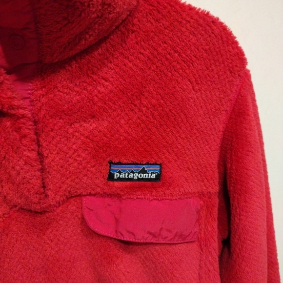 Patagonia Women's Pink Re-Tool Snap-T Fleece Pullover Sweater M-Hiking Outdoor - Picture 4 of 10